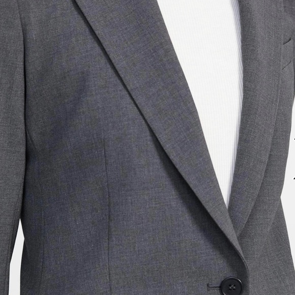New Theory charcoal Gabe Blazer/Suit - Picture 4 of 5